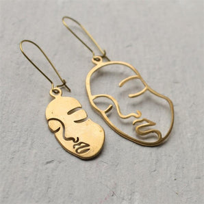 Personality Couple Earrings Fashion Alloy Jewelry